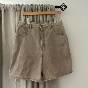 Vintage Crossroads High Waisted Mom Shorts Khaki Denim 80s 90s Jean Short
